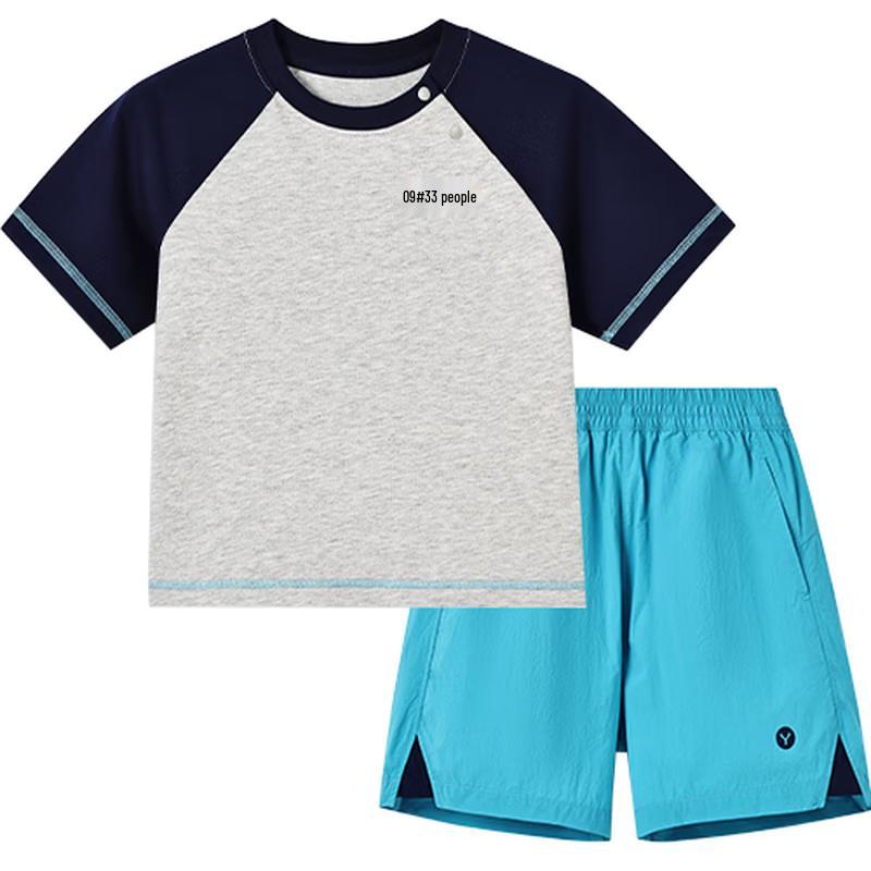 YEEHOO Boys  Color Block Quick Dry Summer Set 90