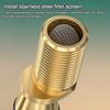 Miedziany Kątowy Zakrzywiony Stopka Regulacja Kąta Wydłużony Adapter Kranu Prysznicowego Montowany na Ścianie Pogrubiona Śruba Mimośrodowa Narożnik