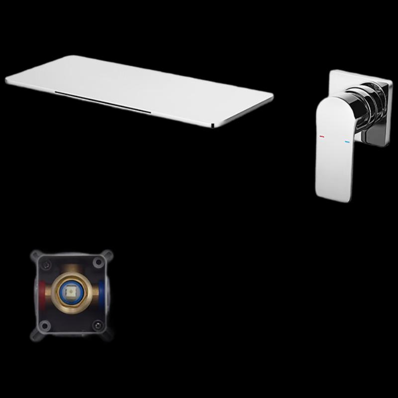 Concealed Chrome Waterfall Bathroom Faucet