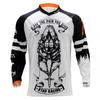 Mens Quick-Dry Breathable Moisture-Wicking Long Sleeve Cycling Jersey Mountain Biking Downhill Skating Off-Road Motorbike