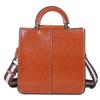 Spliced Genuine Leather Women's Handbag Shoulder Bag Fashion Cowhide Handbag