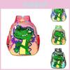Mochila Infantil Adorável de Dinossauro com Lantejoulas Tecido Oxford Design Fofo de Desenho Animado