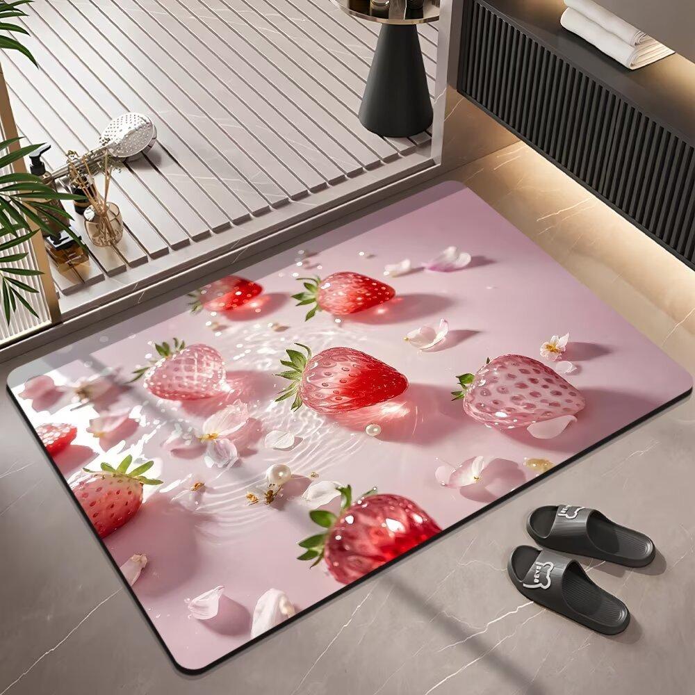 3D Expansion Wind Three-dimensional Diatom Mud Bathroom Floor Mat Absorbent Toilet Door Mat Home Non-slip Foot Mat