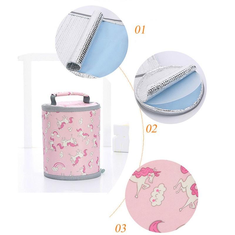 Lagerung Staub Aluminium Doppelseitige Folie Faltbare Wasserdichte Frischhalten Eis Pack Trommel Picknick Insul