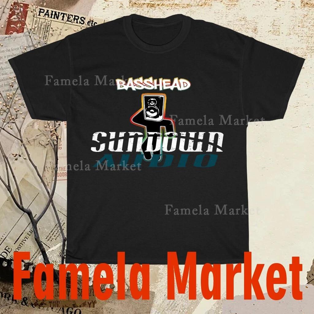 SUNDOWN AUDIO Basshead Logo TEE T-Shirt Funny American Size S to 5XL T-Shirt L