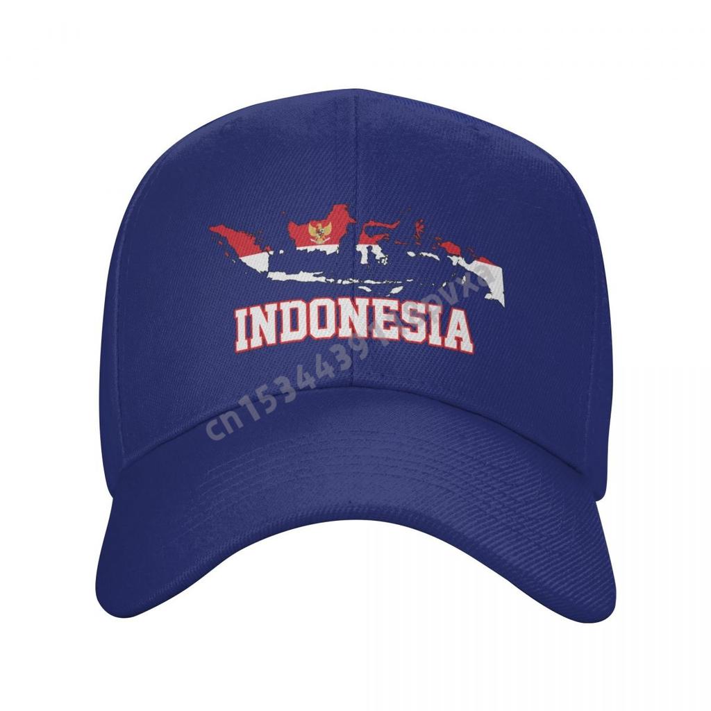 Baseball Cap Indonesia Flag Indonesian Fans Country Map Wild Sun Shade Peaked Adjustable Outdoor Caps for Unisex WoUnisex