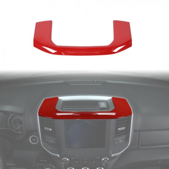 Interior Center Console Storage Box Panel Cover Trim For Dodge RAM 1500 2018+Red