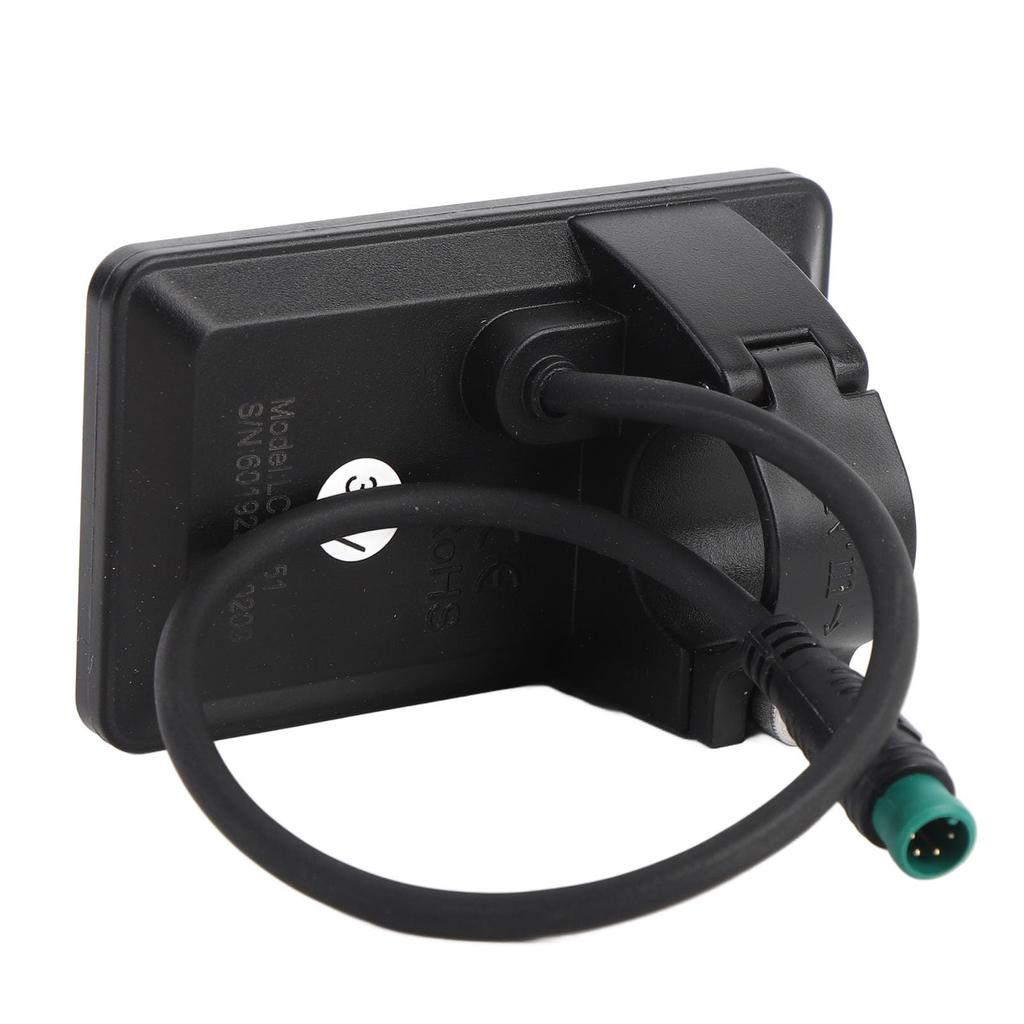 Electric Bike LCD Display Control Panel Bicycle Speedometer Electric Scooter LCD Panel 5-Pin Connector for Fixing