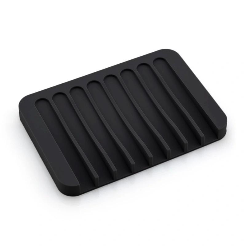 Silicone Soap Rack Free Punch Non-Slip Easy Clean Self Draining Soap Holder for Bathroom Kitchen Shower