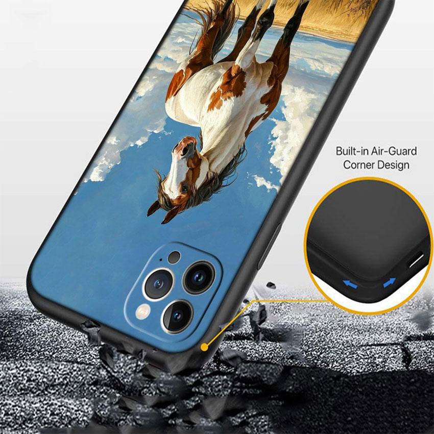 CJ53 Fine Horse Soft Shell Phone Case for Xiaomi Poco C40 C50 C51 C55 C65 C71 C75 F3 F5 F6 F7 M2 M3 Pro Ultra