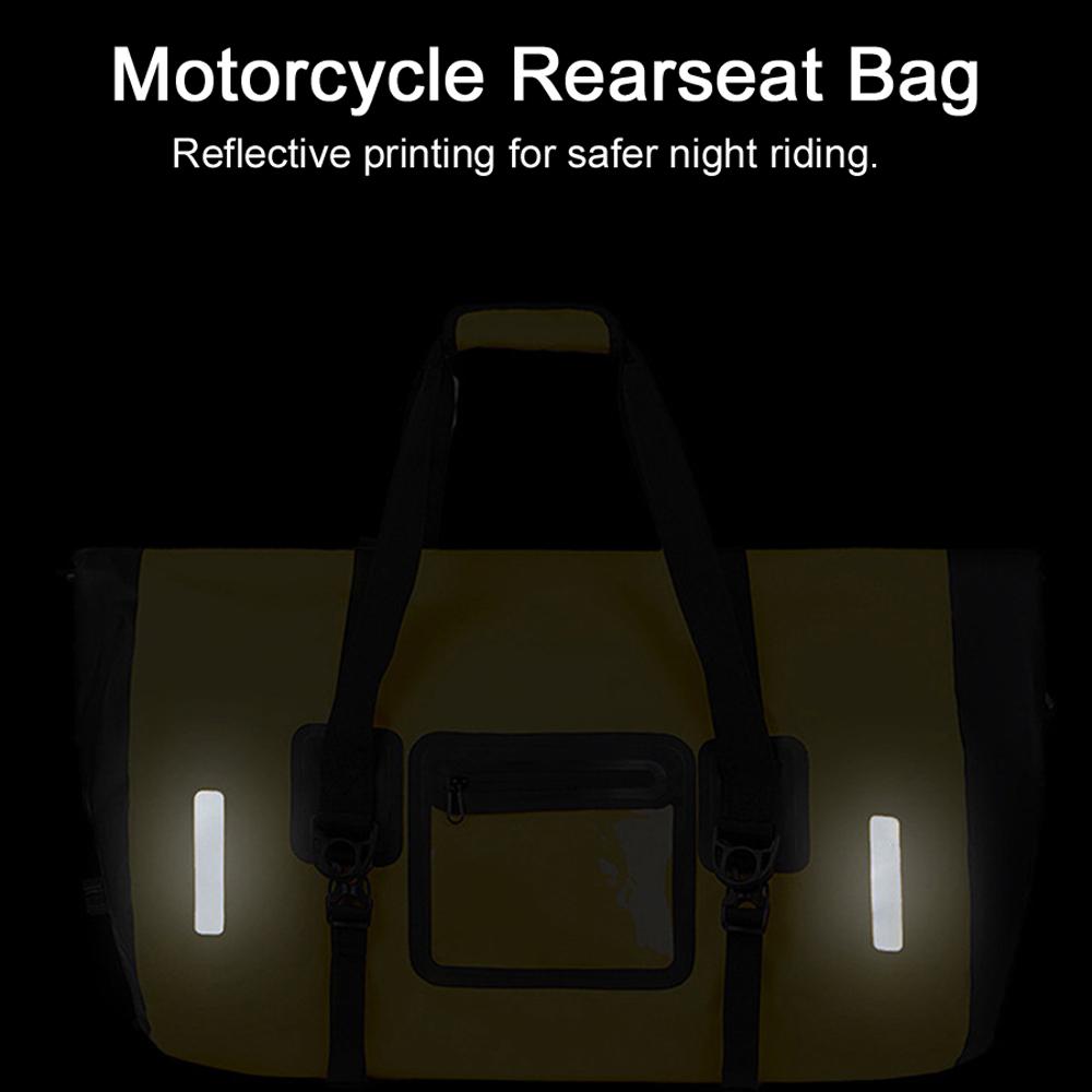 Borsa per sedile posteriore per moto impermeabile Borsa per moto di grande capacità Parte posteriore per moto universale