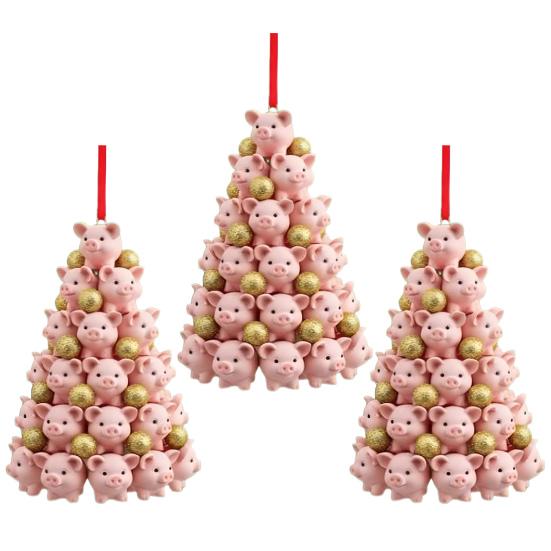 Stacking Animal Pendant Animal Christmas Tree Pendant 2D Acrylic Hanging Decoration for Xmas Tree Backpack Keychain Car