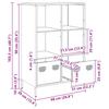 Highboard Black 68 X 39 X 103.5 Cm Steel