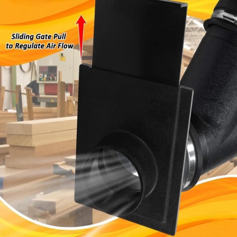 1Pcs Efficient Replacement Spare Parts Dust Hose Adapter Ventilation 100Mm Attachment Improves Suction Dust Collector Adpater