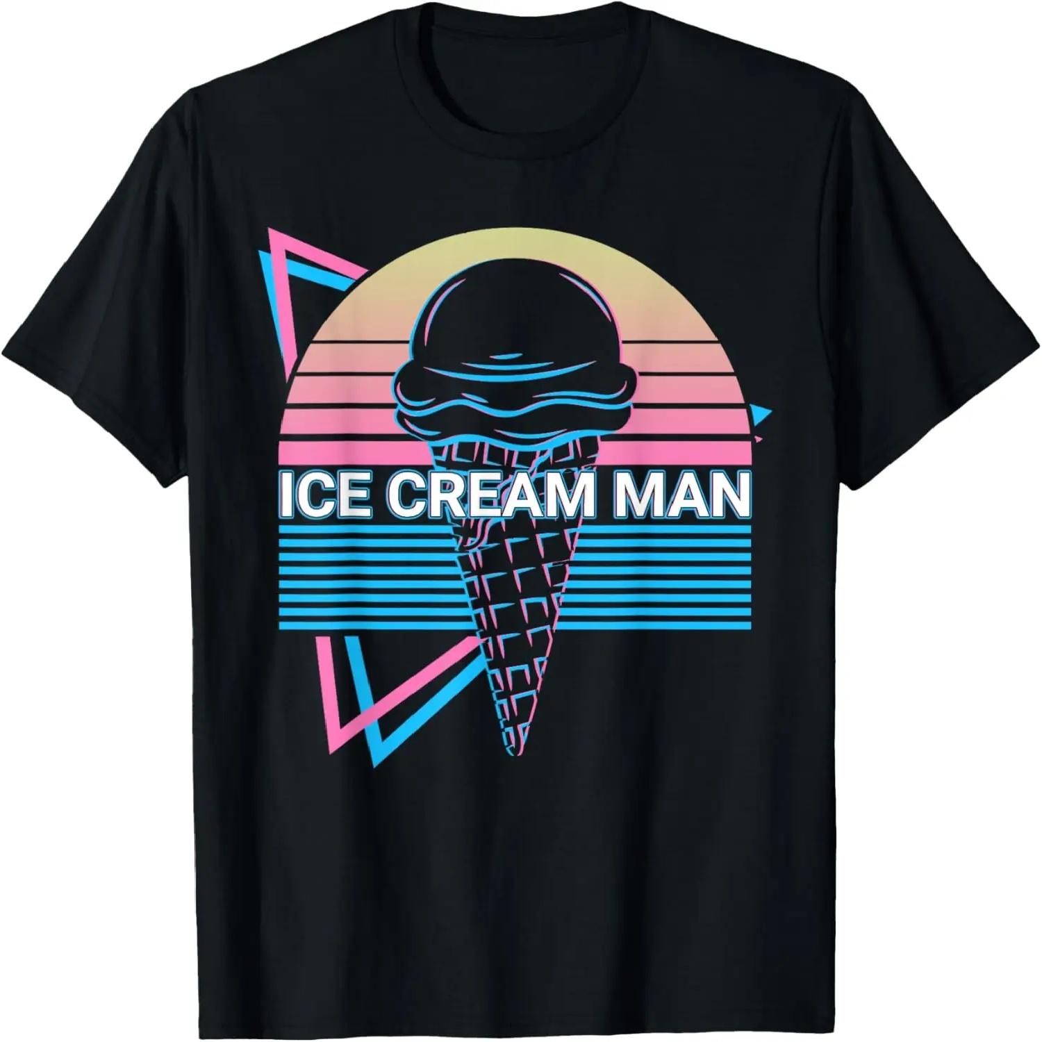 Ice Cream Retro Ice Cream Man T-Shirt XXXXXL чёрный
