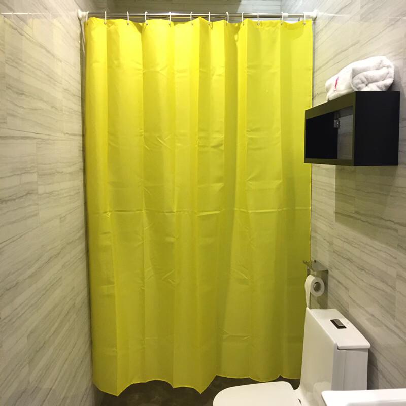 MARYYA Black Thickened Waterproof Shower Curtain