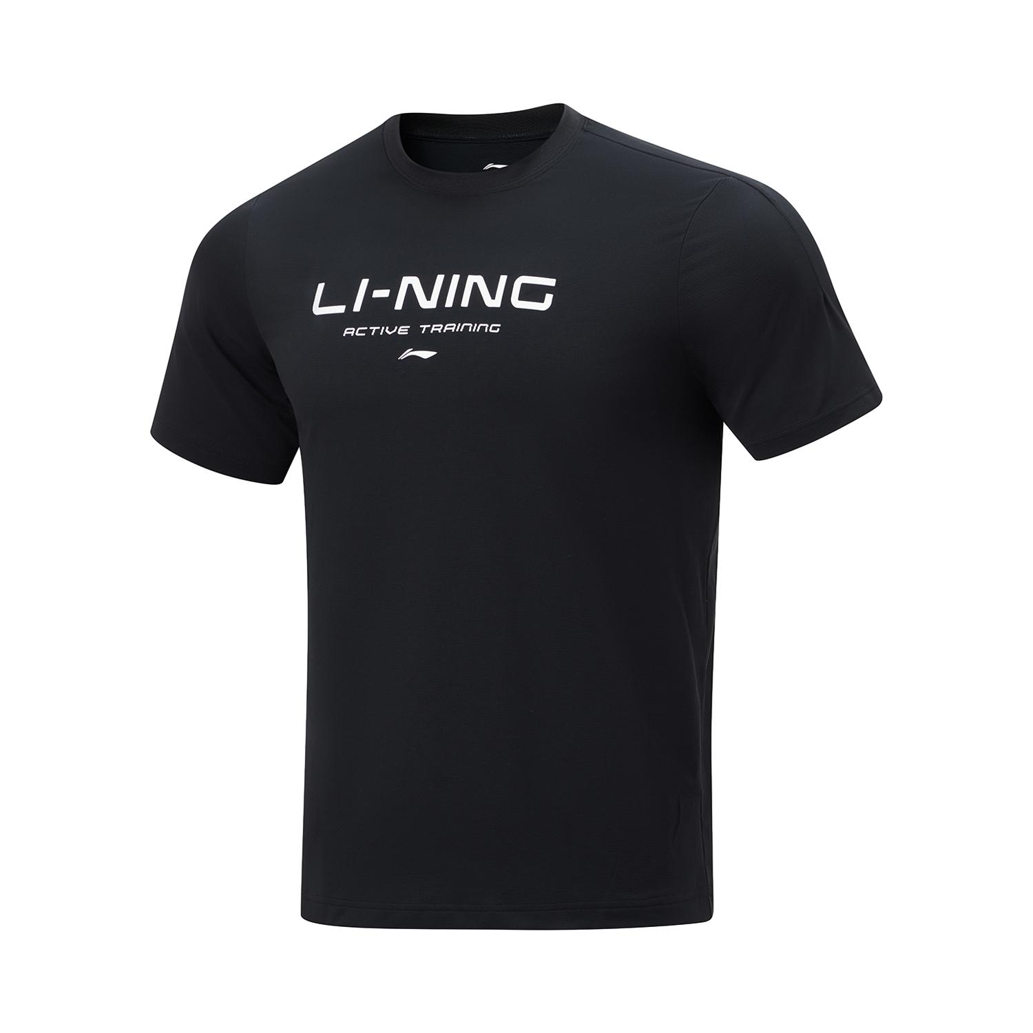 Li Ning Fitness Series T Shirt Men s Black ATSU589-1 L