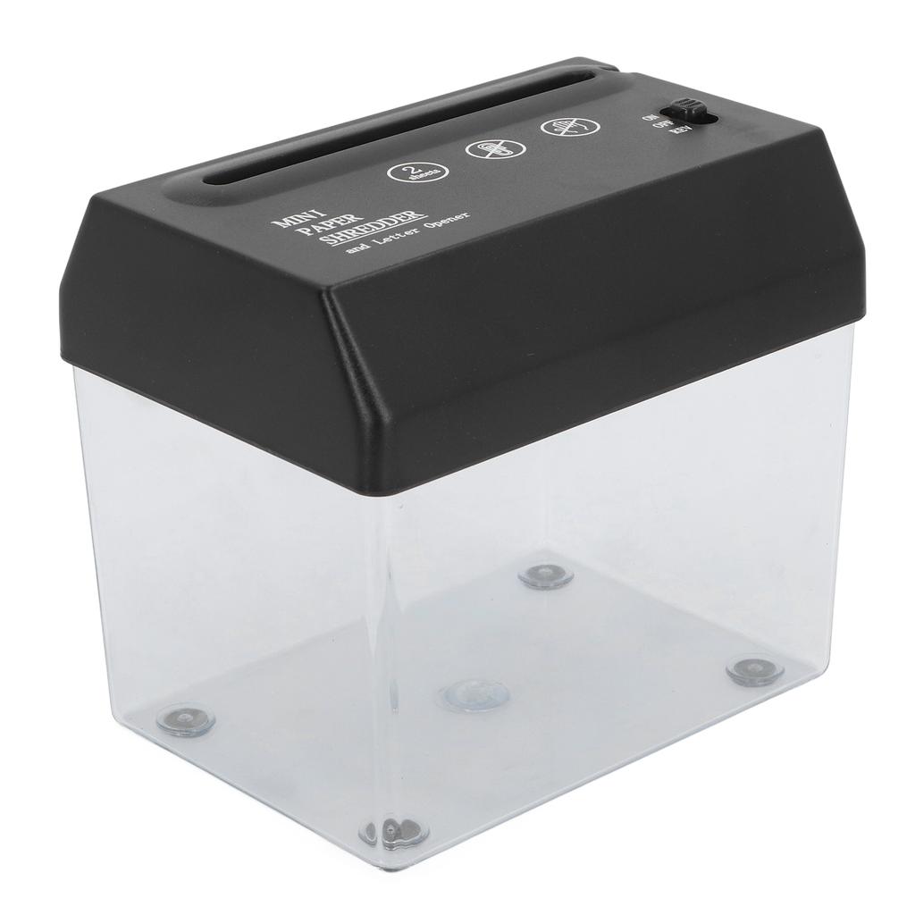 Paper Shredder USB Electric Portable Desktop Small A6 Strip Cutting Tool for Office