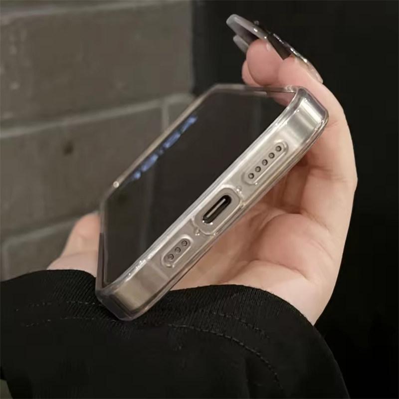 Laser Dazzling Pleated Aurora Water Ripple Phone Case For iPhone 11 12 13 14 15 16 Pro Max Glitter Shockproof Silicone Back Cover