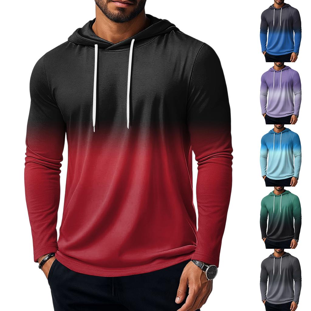 Men's Sweatshirt Loose Solid Color Outdoor Warm Breathable T-Shirt Top