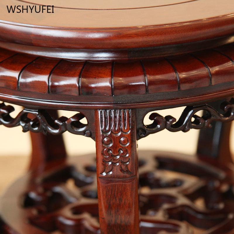 Home decoration accessories 1pcs Vase base Fish tank base Succulent storage flower rack Wooden handicrafts