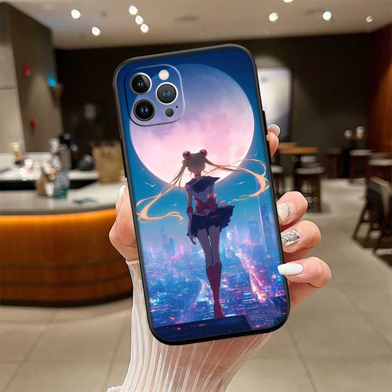 UP44 S-Sailors M-Moon Hülle für Samsung Galaxy M06 M15 M16 M35 M55 M56 A36 A42 A50 A50S A51 A52 A32 A33 A05 A05S A06 A16 A20