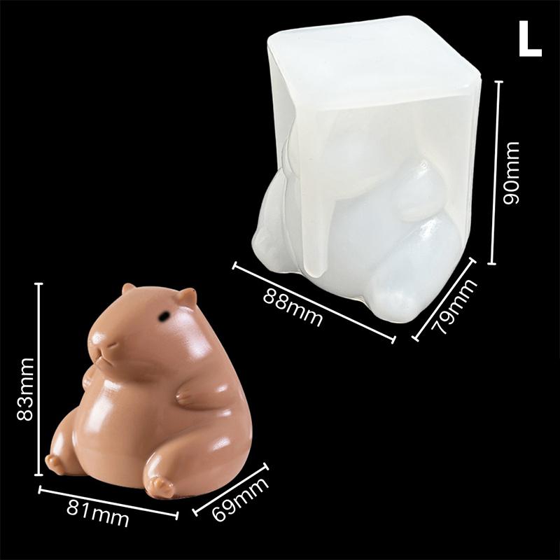 Cute Capybara Silicone Mold Cartoon Animal Milk Jelly Pudding Silicone Mould Home Kitchen Baking Accessories Party Restaurant