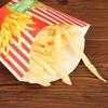 50 Stück Papier Pommes Schachtel Einweg Papier Charcuterie Becher Obstsalat Verpackungsbox DIY Pommes Halter Food Truck Paket