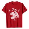 F-CAW-F Women's Casual Letter Print Short-sleeved Top T-shirt