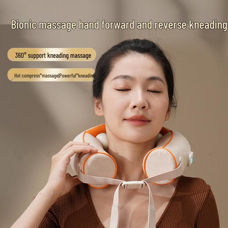

HEZHENG U-shaped Neck Massager with Heat and Kneading Function