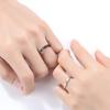 1Pair  Simple Geometric Couple Ring Rhombus Wedding Ring Couple Engagement Jewelry Party Gift
