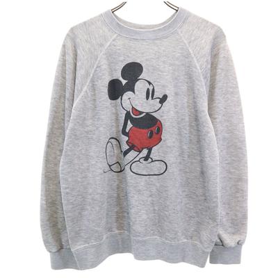 90s Old Long Sleeve Sweat M Gray Disney Women Used