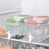 Refrigerator Drink Dispenser 4L Fridge Drink Bucket Dispenser With Spigot And Lid Clear Leakproof Liquid Tank Container