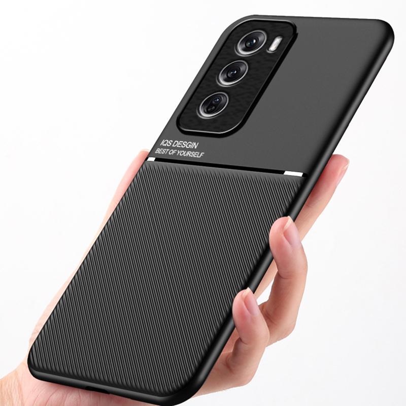 For OPPO Reno 12 12 Pro Textured Magnetic Four-corner Full Coverage Shockproof and Drop-resistant Phone Case