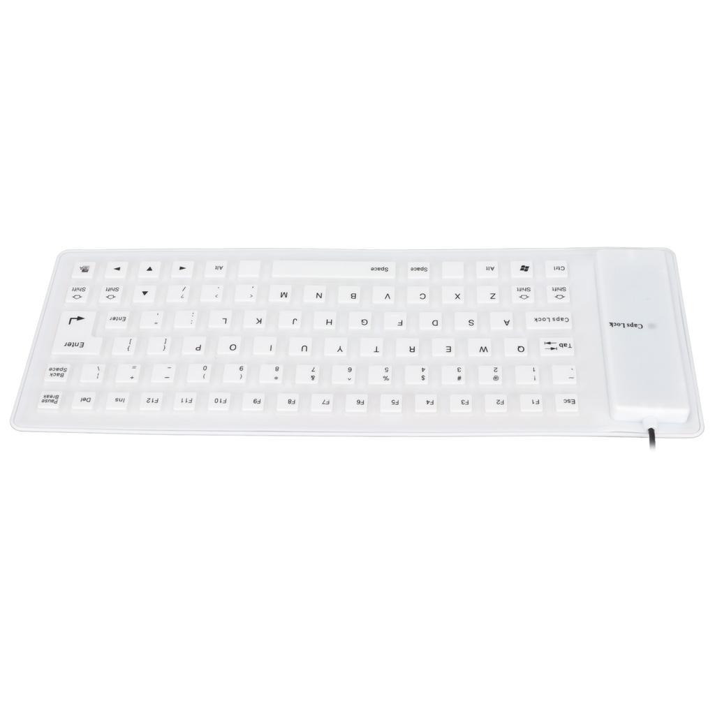 Tastatură din silicon Design complet sigilat Ușor Portabil Silențios Moale Confortabil USB Cablat