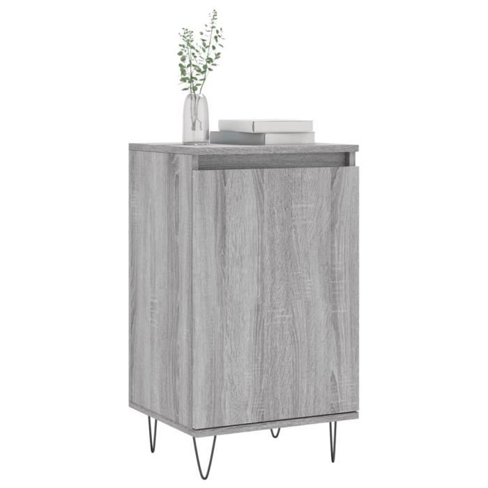 VidaXL Buffets 2 pcs sonoma gris 40x35x70 cm bois d'ingénierie 831065