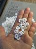 30pcs 15mm/0.59in Black White Resin Buttons Round 4 Holes Solid Color Buttons For Clothes Shirt DIY Accessories