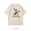 Summer New American Rockstar Rockstar Cat Shortsleeved Summer Casual Loose Tshirt Made of Pure Cotton