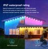 Cross-Border Outdoor LED String Lights with Remote & Mobile App Control for Chasing Light Patterns and Eaves Decoration