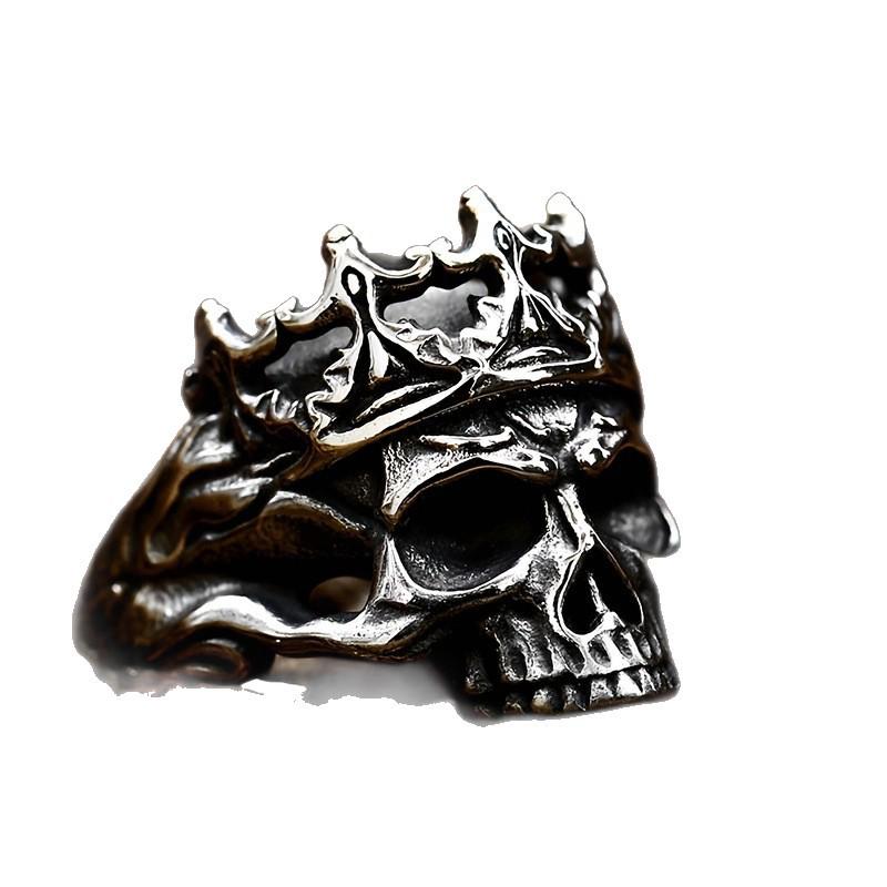 Punk Skull Crown Men's Ring: 2025 Alloy, New Arrival Jewelry