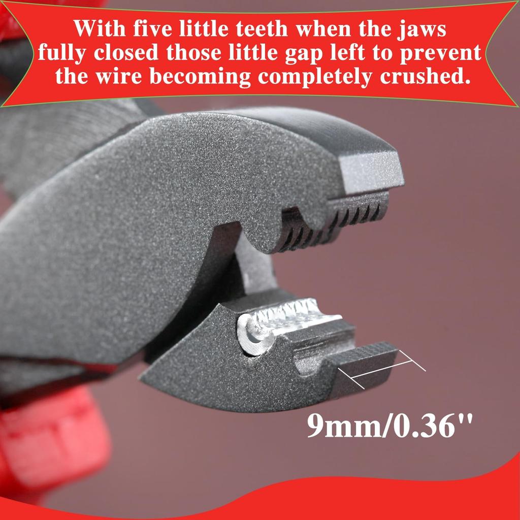SPEEDWOX Hand Crimping Pliers for Wire Sleeve Crimping Fishing Crimping Capacity for Single Compatible with to High Strength Crimping Copper Clamp 1mm