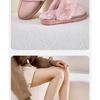 Smile Pop Winter Fur Cotton Slippers For Women Soft Comfort Fuzzy Bedroom Slides Faux Fur Warm Plush Shoes Fluffy House Slippers