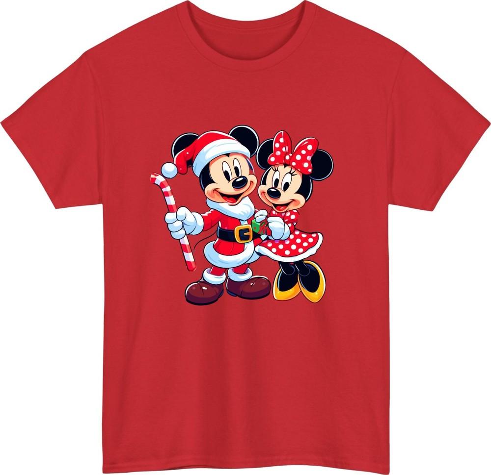 Mickey Minnie Christmas TShirt Cozy Disney Outfit Gift For Friend Tee Top S