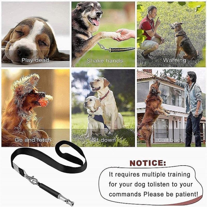Dog Whistle To Stop Barking Device Dog Copper Silent Ultrasonic Training Flute Stop Barking for Pet Supplies Sound Trainer Tool