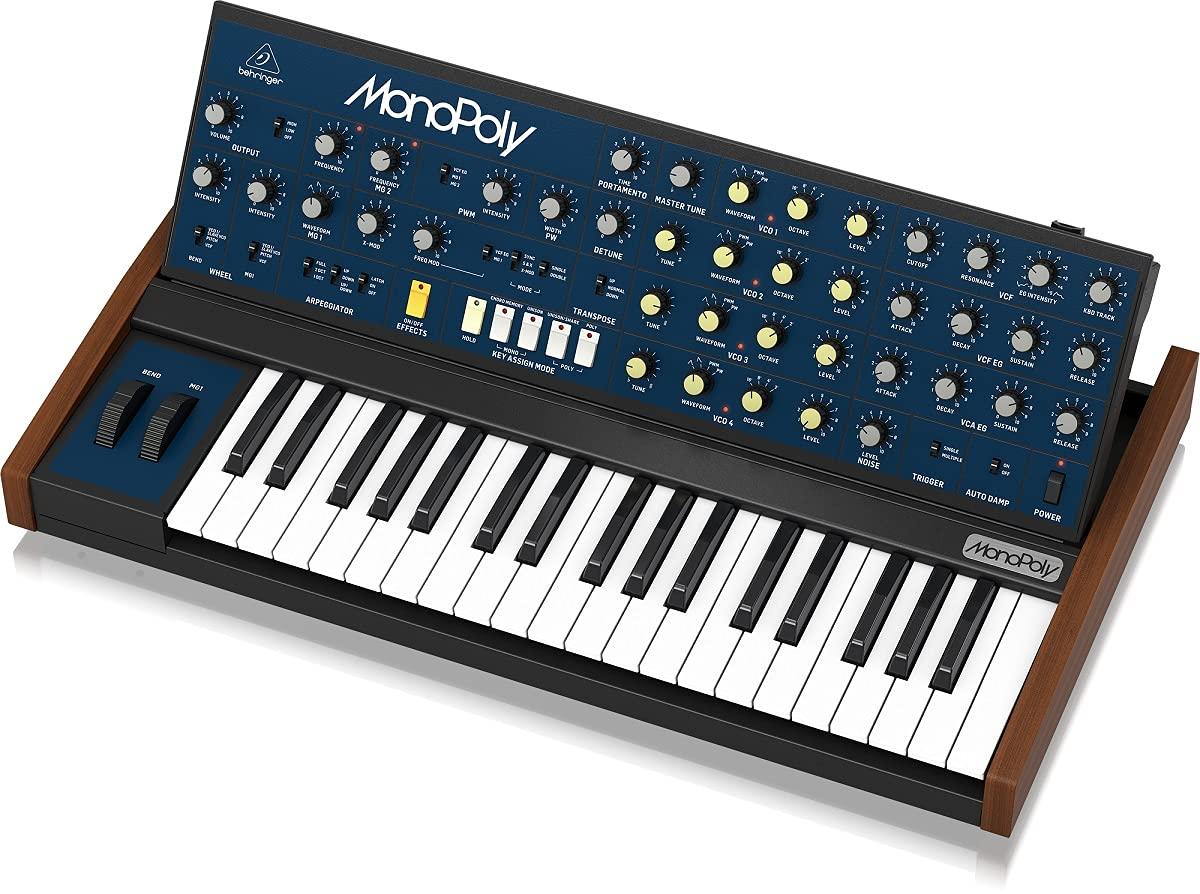 

Аналоговий синтезатор Behringer 37 клавіш MONOPOLY Blue Poly/Paraphonic синій