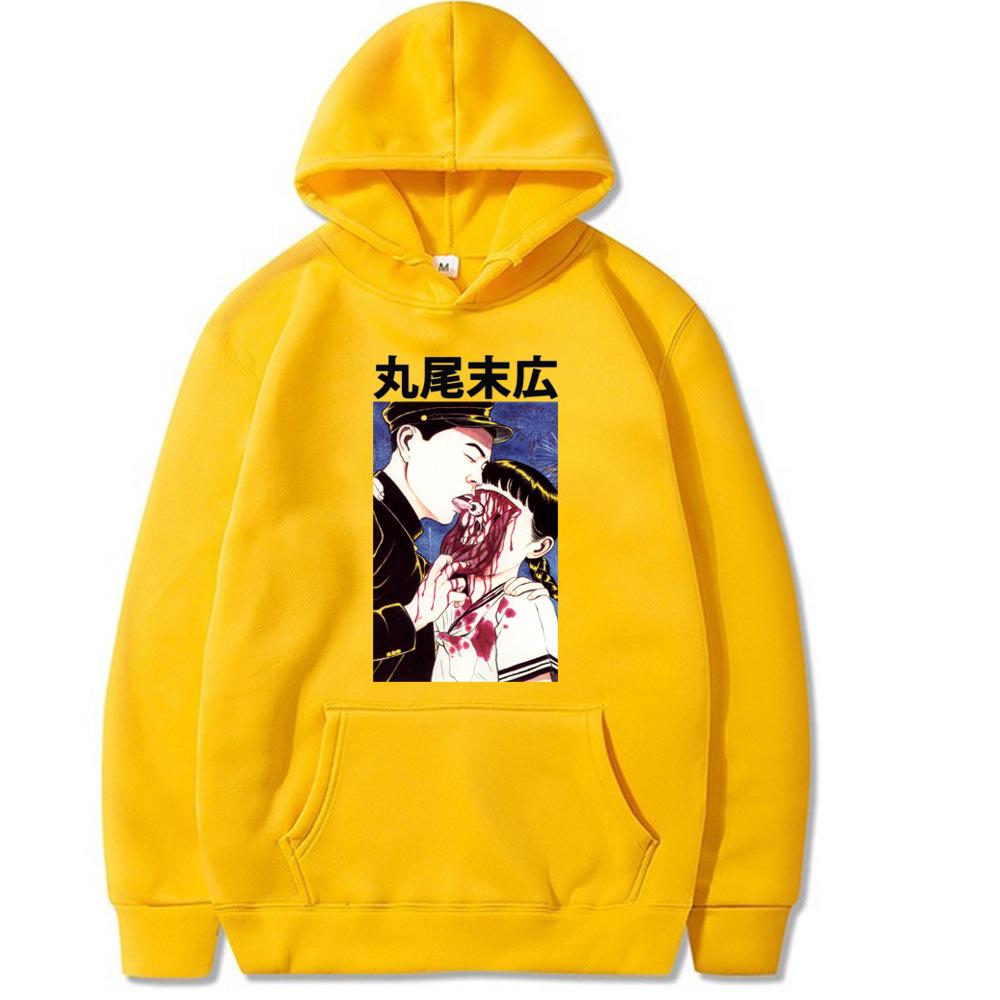 Japanese Comics Maruo Suehiro Hoodie Junji Ito Men's Hoodie Sweatshirt Men Women Fashion Design Pullover Fleece Hoodies