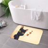 1PC Cat With Hearts Pattern Kitchen Rug Non-Slip Door Mat Pop design Bathroom Rug Bath Mat Carpet for Home Sink Laundry Decor