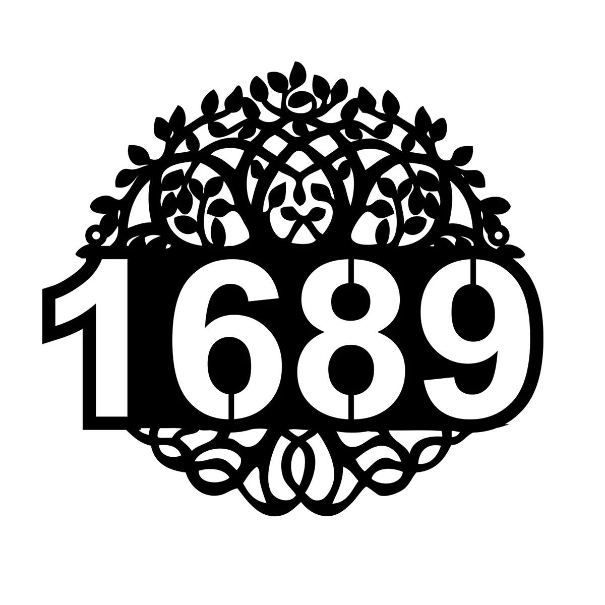 

Metal Tree of Life Address Sign, Custom House Number Plaque, Modern Door Hanger, Outdoor Garden Decor
