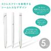 Zebra Blen 0.5mm Black Ink Ballpoint Pens, White Barrel, 5-Pack