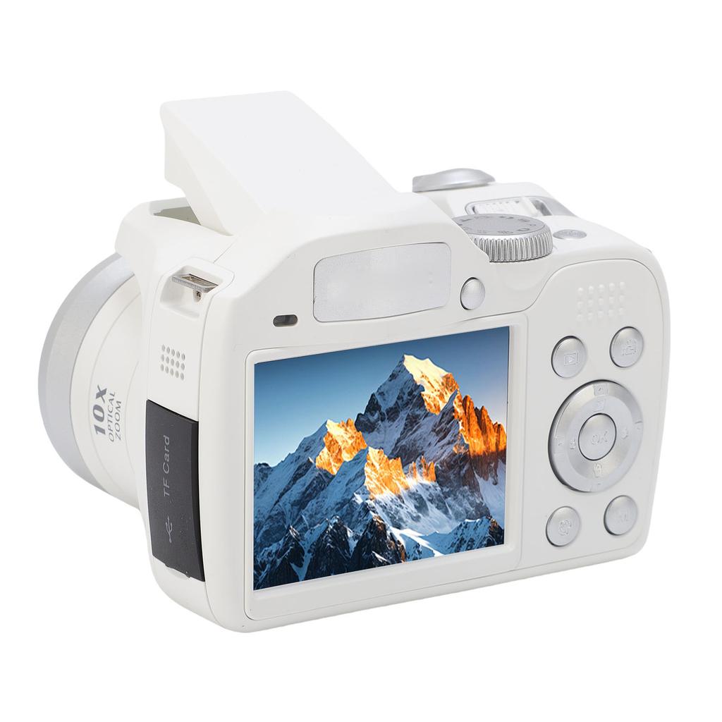 DSLR Camera 4K 60M with LED Flash LCD Screen CMOS 12x Optical 6x Digital Zoom Retro Digital Camera Video Recorder for